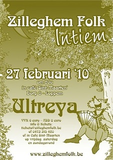 Affiche Ultreya Zilleghem Folk Intiem van 27 februari 2010